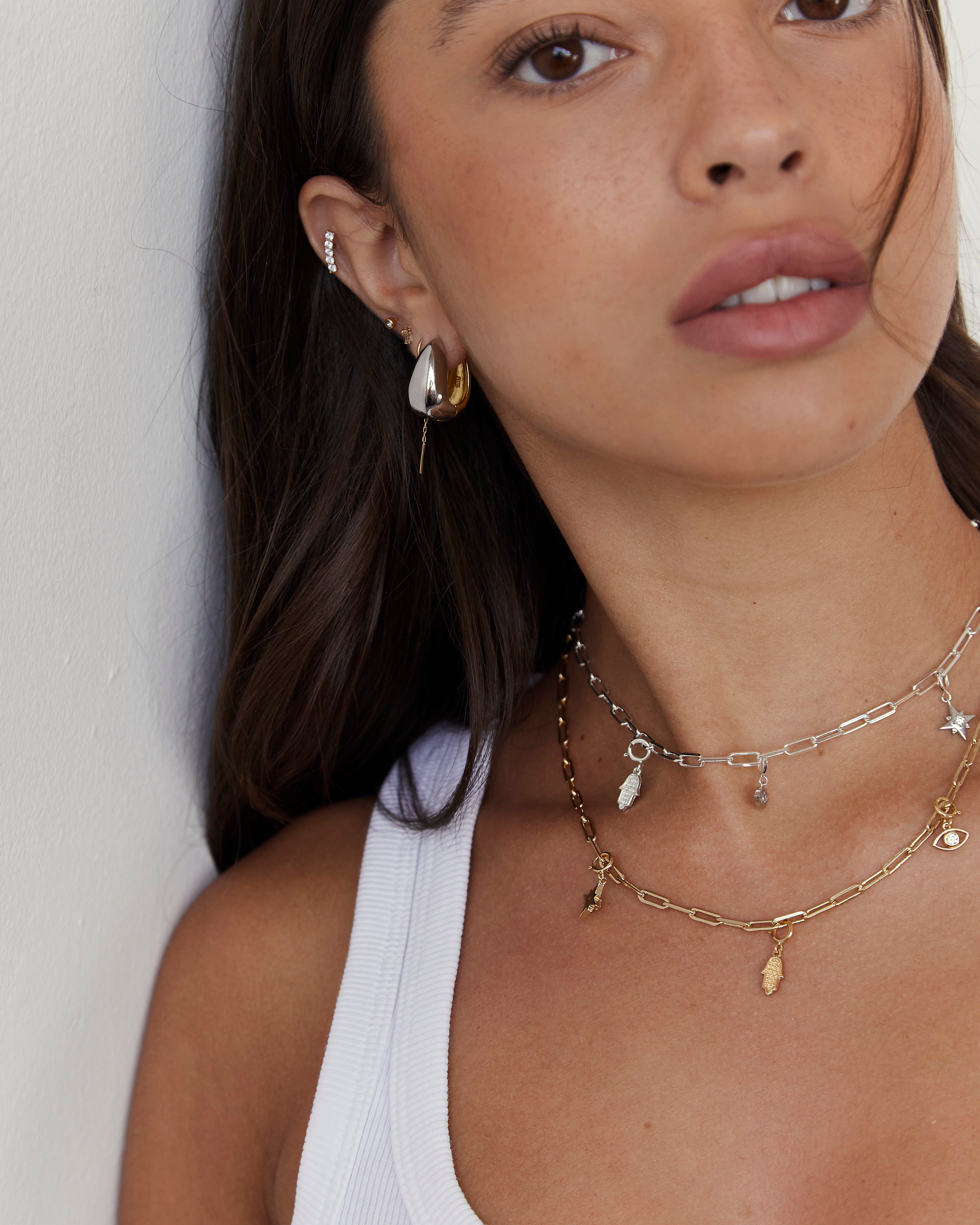 עגילי Double Earrings