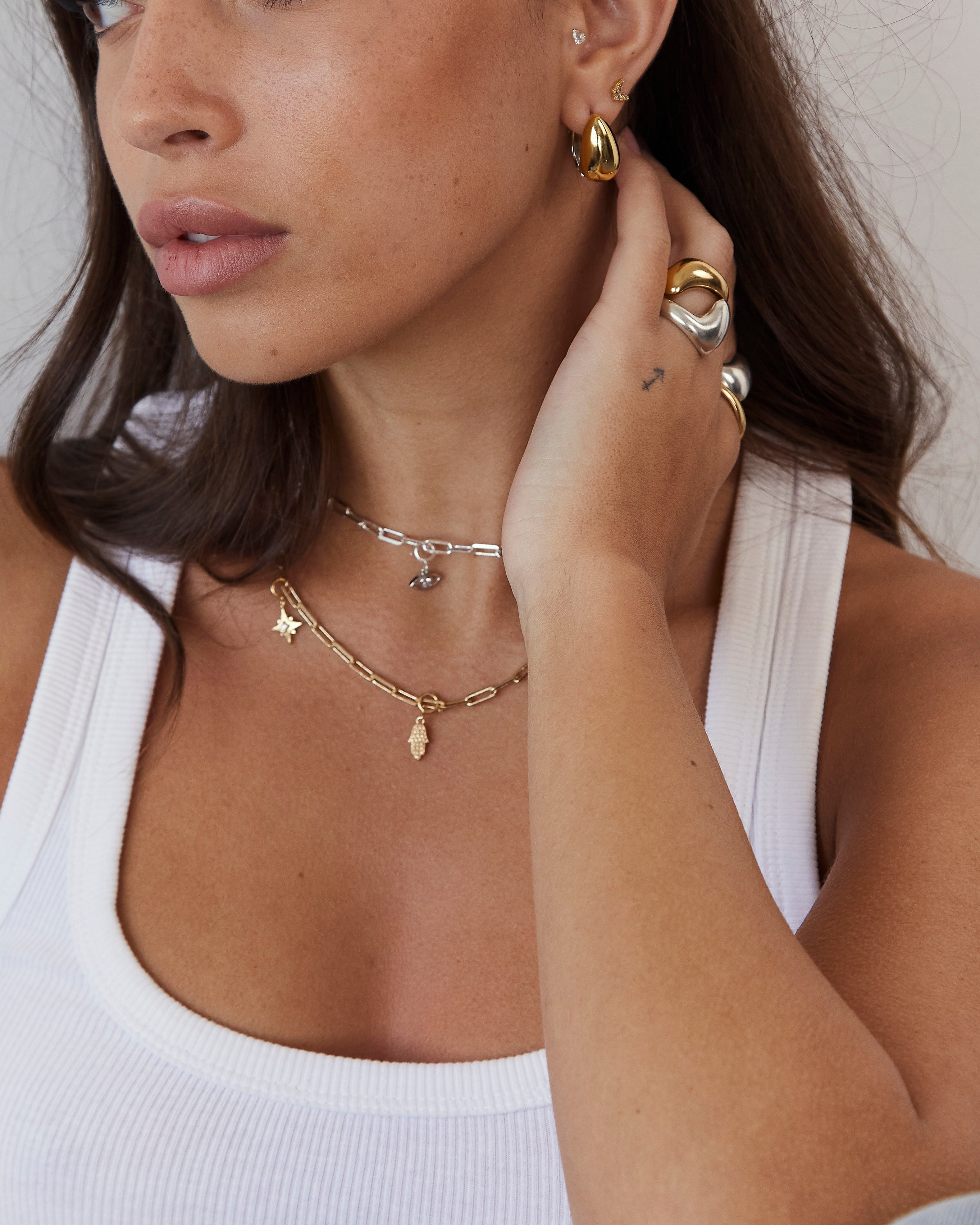 עגילי Double Earrings