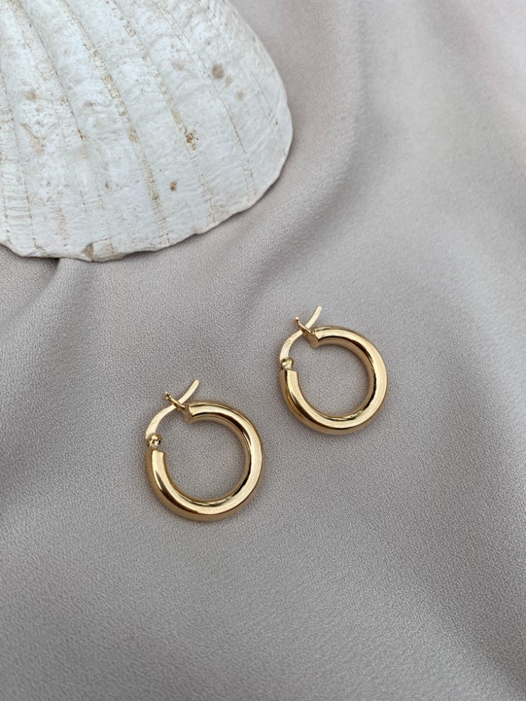 עגילי Bold Gypsy זהב