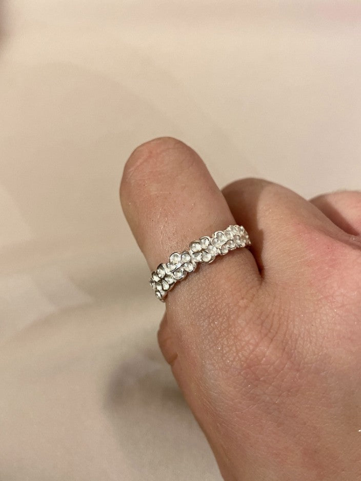 טבעת Bloom כסף