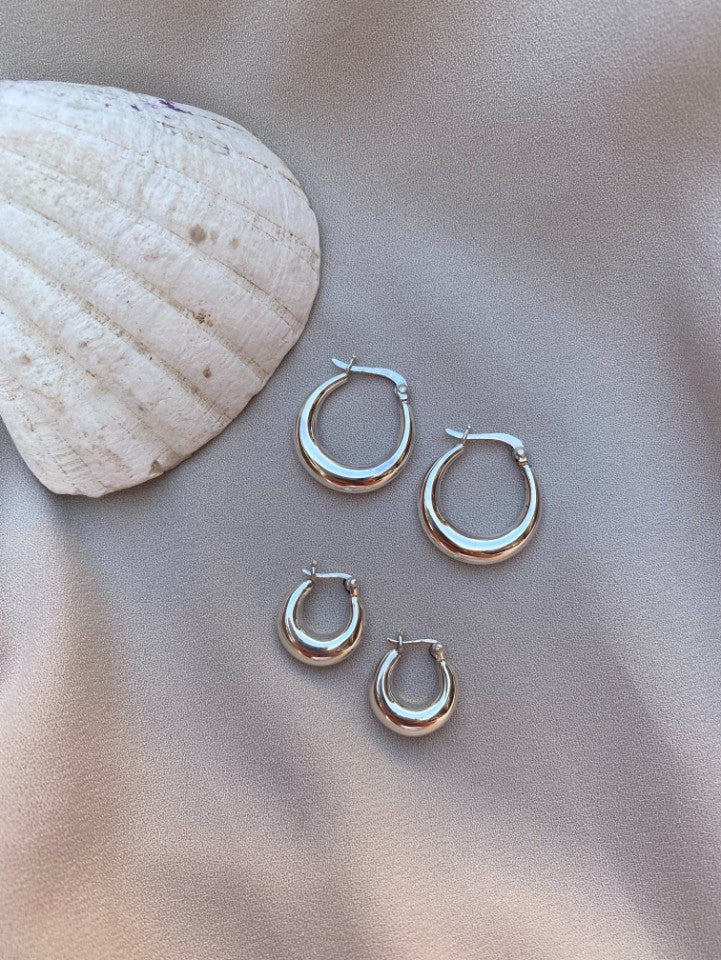 עגילי Kim כסף