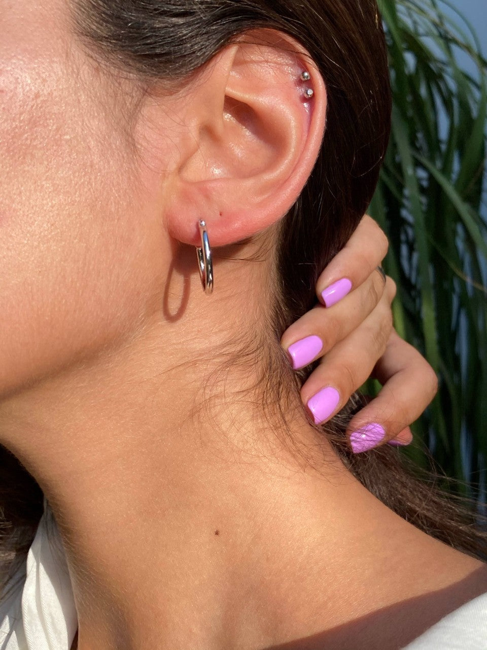 עגילי Medium Basic Gypsy חישוק