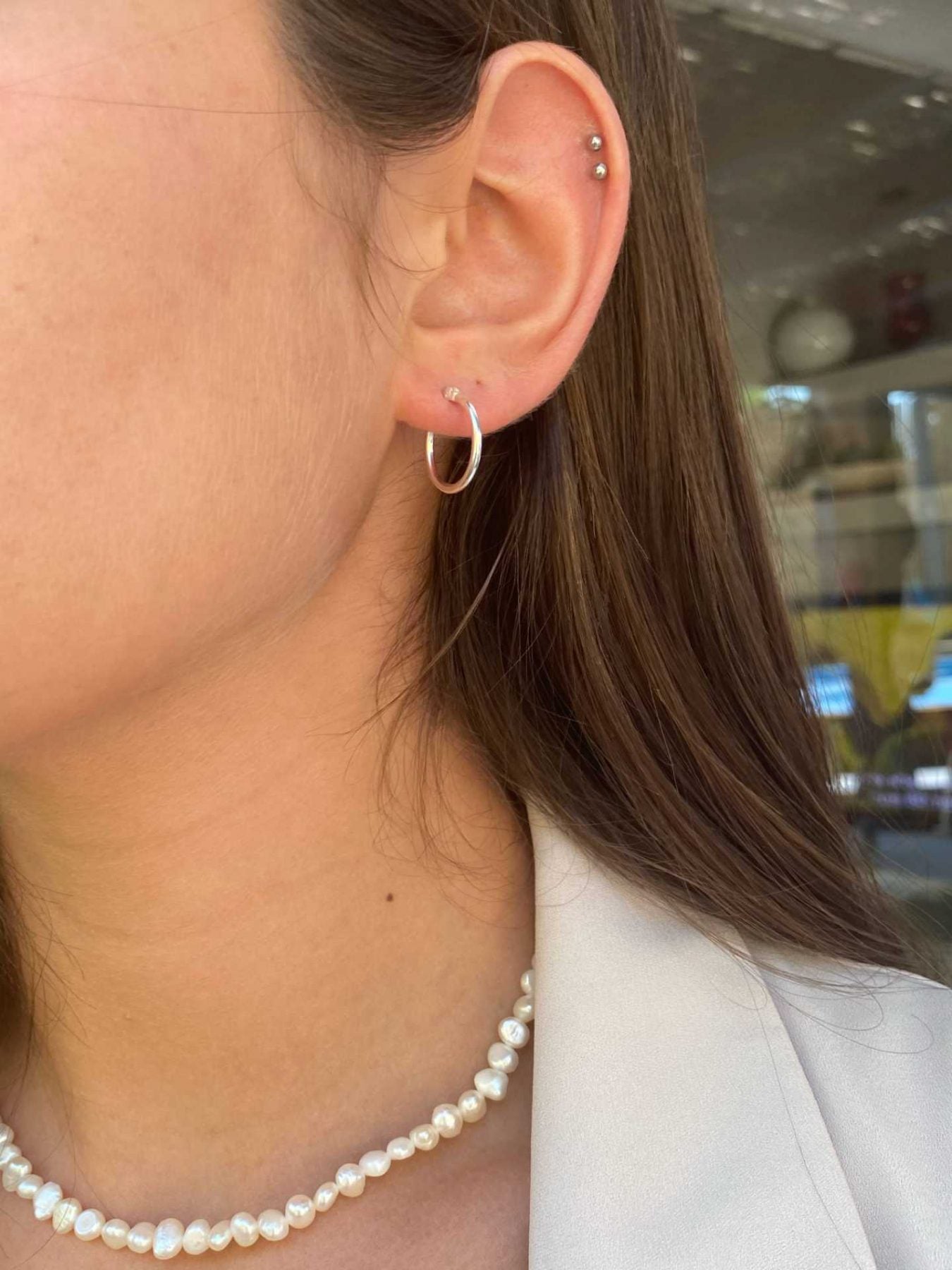 עגילי Medium Basic Gypsy חישוק