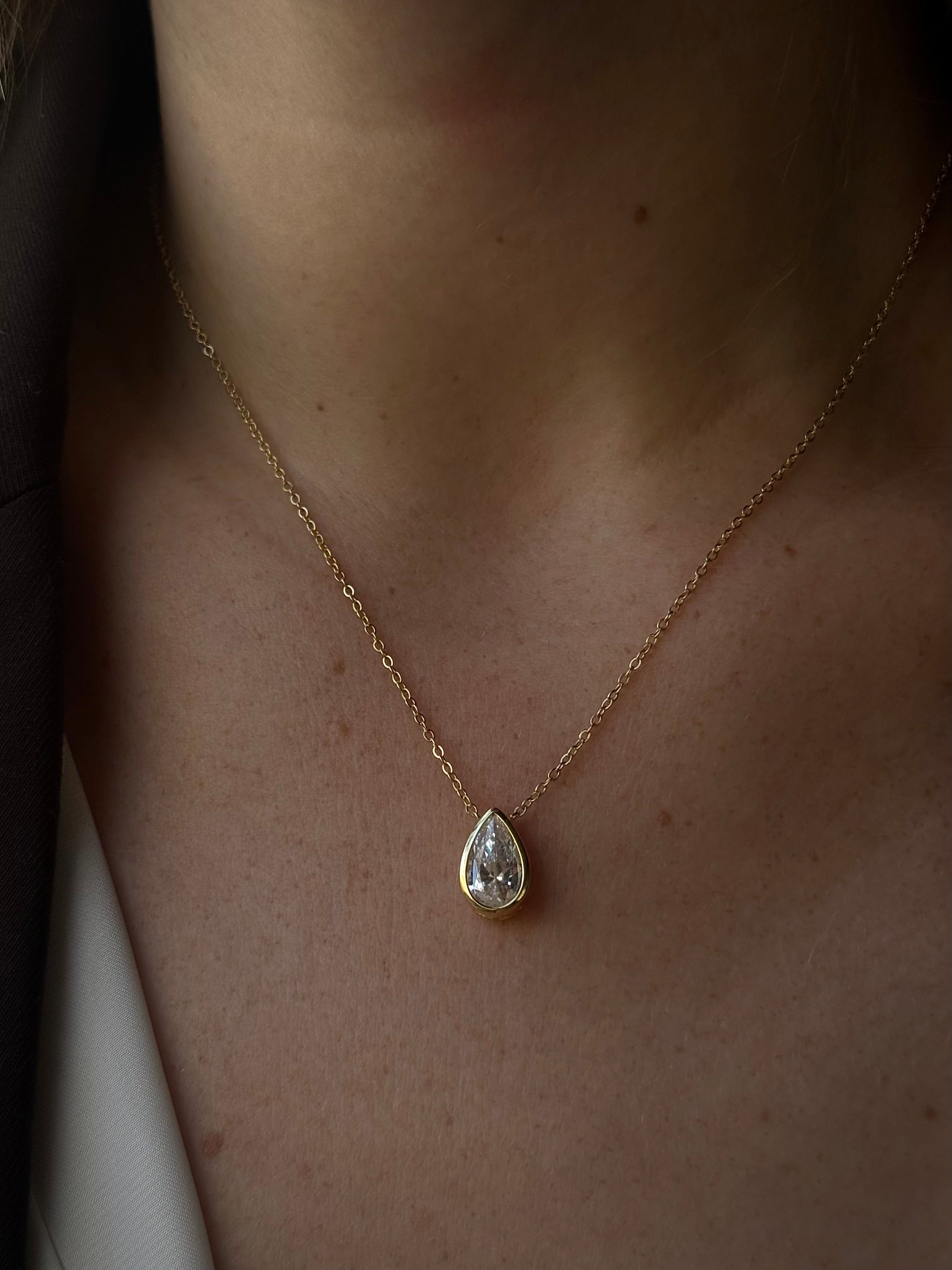 שרשרת REN יהלום טיפה